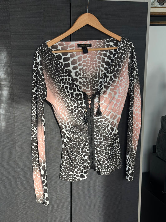 Roberto Cavalli S/S 2004 Giraffe Print Top