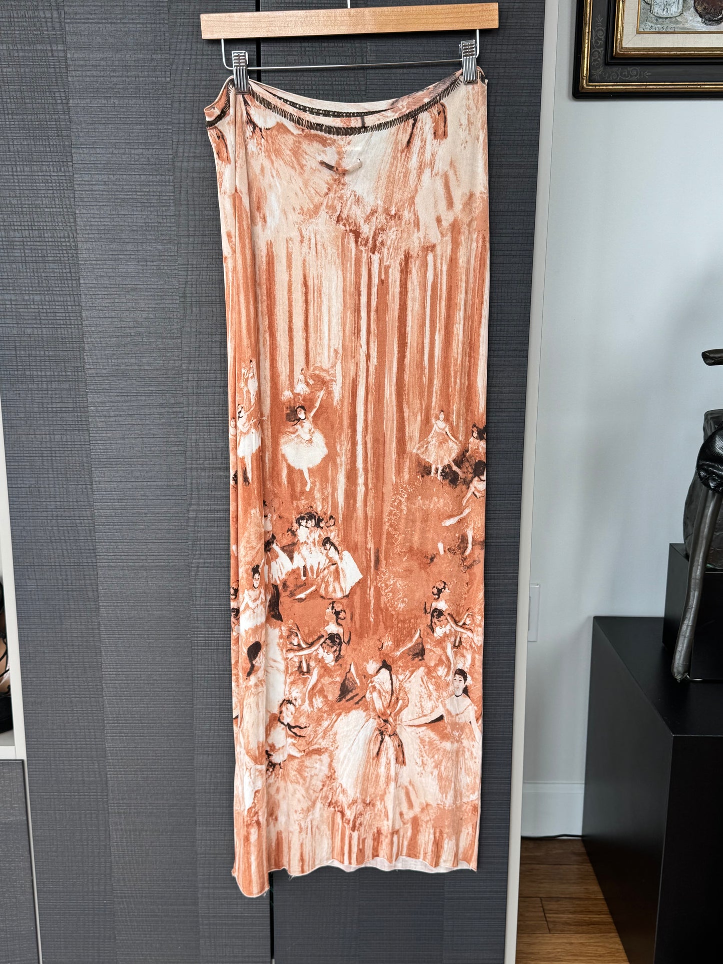 Jean Paul Gaultier Maille SS2004 Degas Print Skirt/Dress