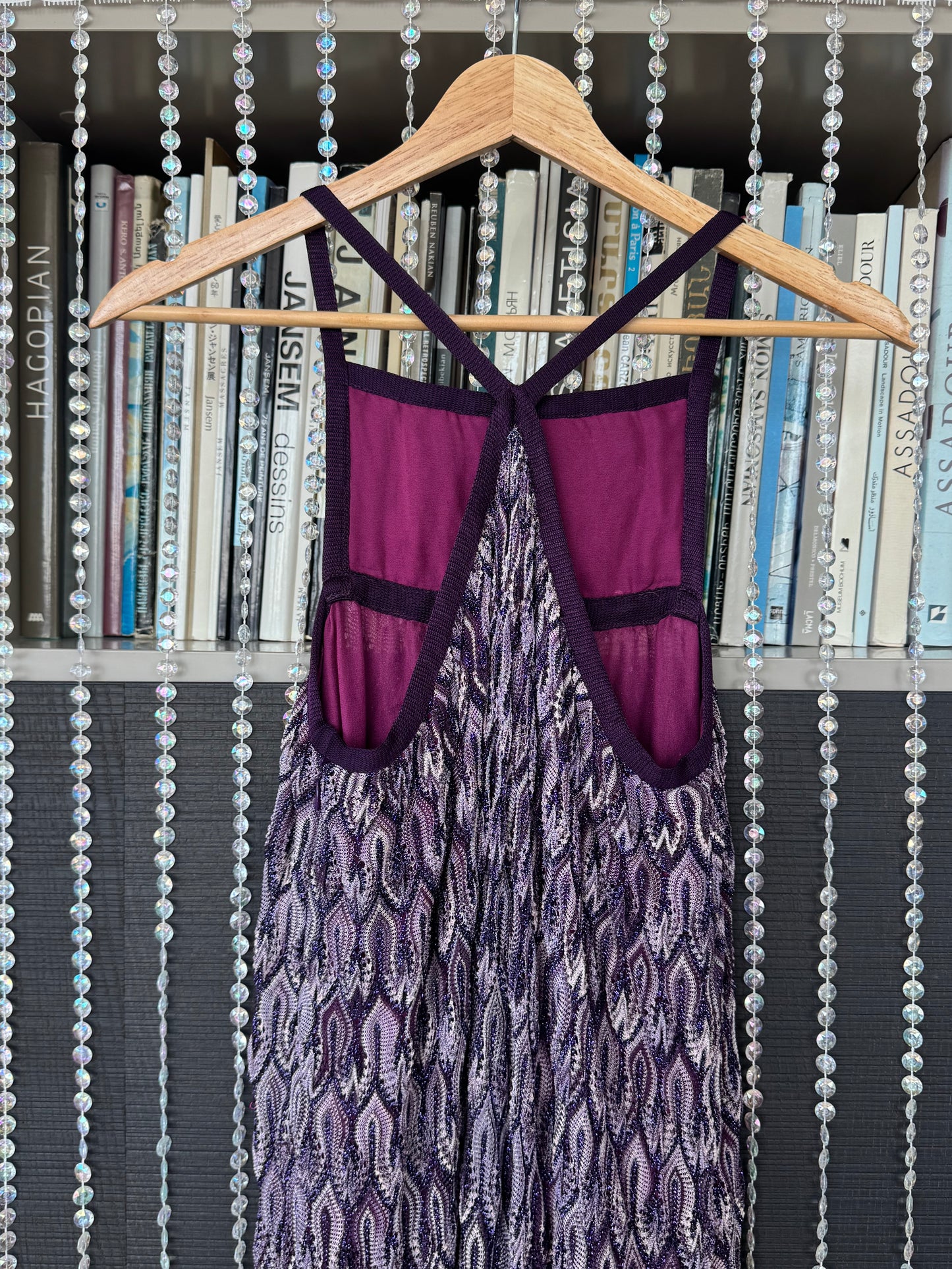 Vintage Missoni Flame Stitch Maxi Dress