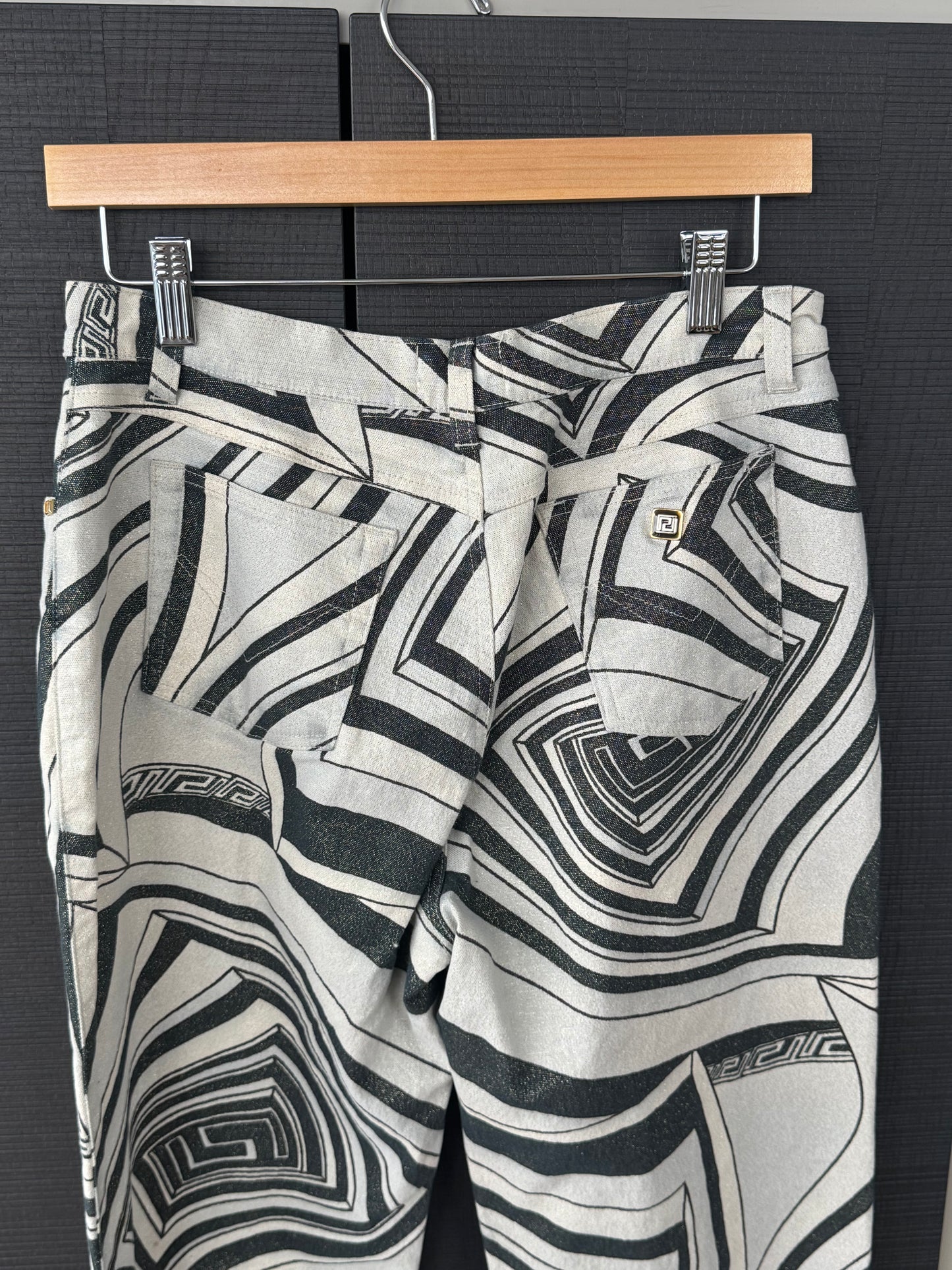Versace Jeans Couture Graphic Monochrome Pants