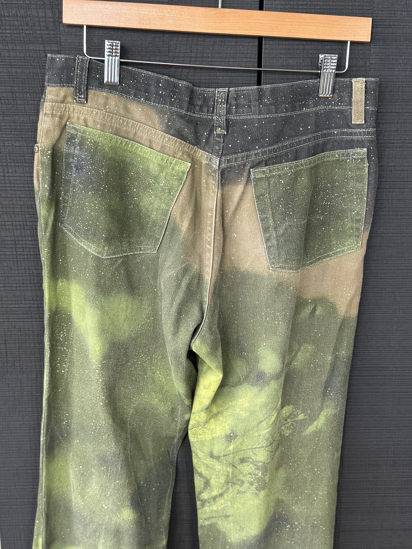 Roberto Cavalli Fall/Winter 1999 “Cannabis" Print Jeans