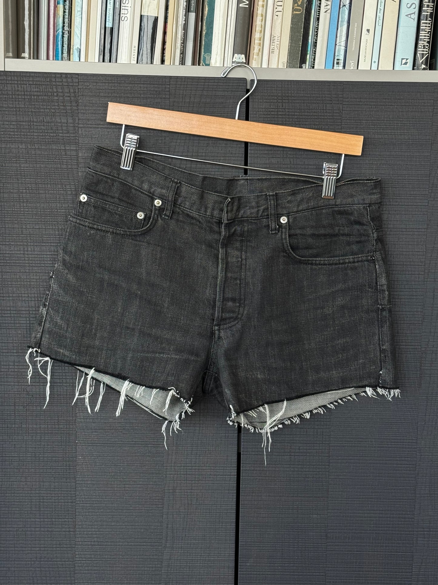 Hedi Slimane Era Dior Homme Distressed Denim Shorts