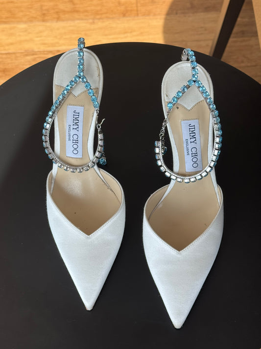 Jimmy Choo Swarovski Crystal Pumps 39