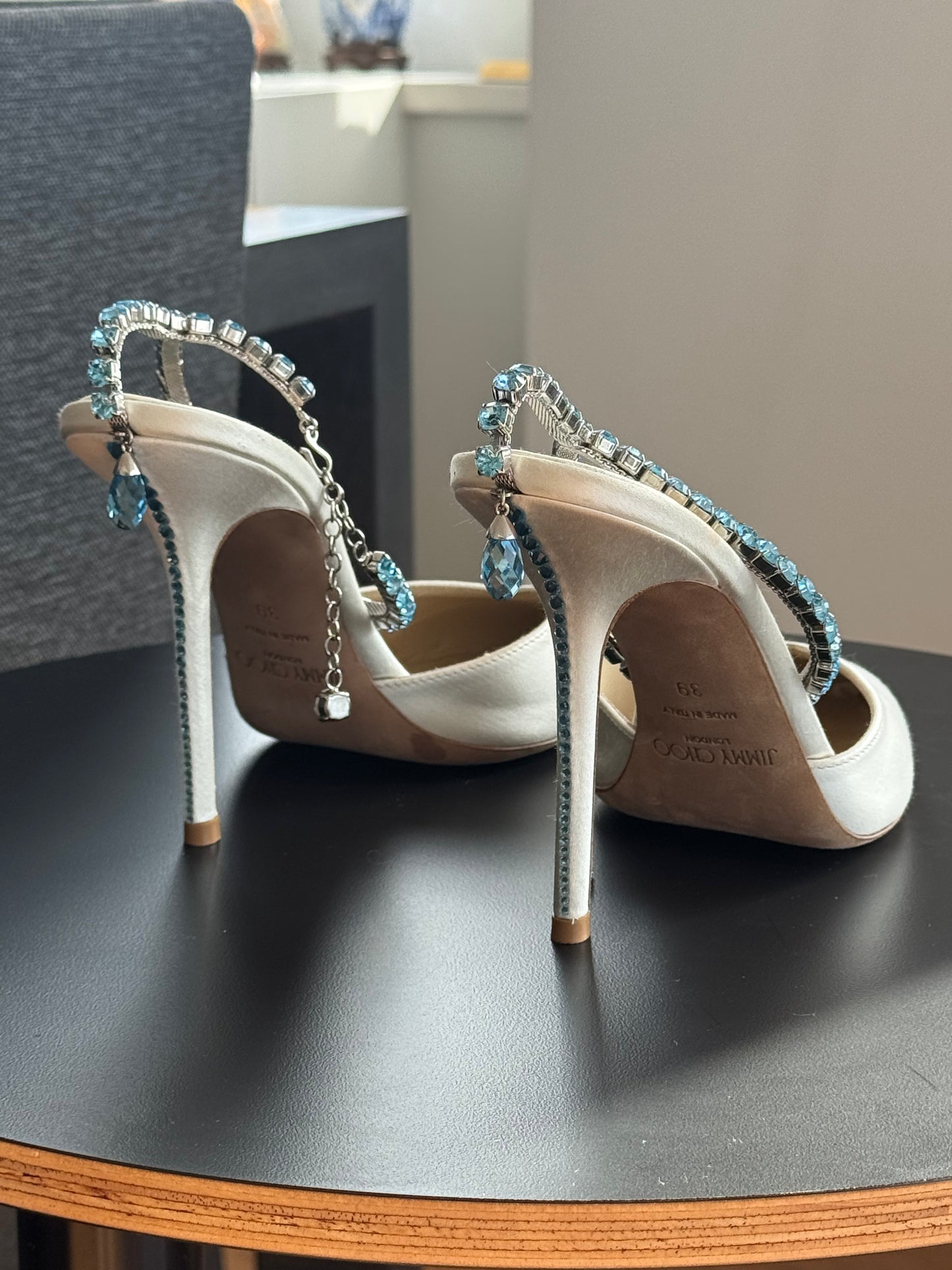 Jimmy Choo Swarovski Crystal Pumps 39