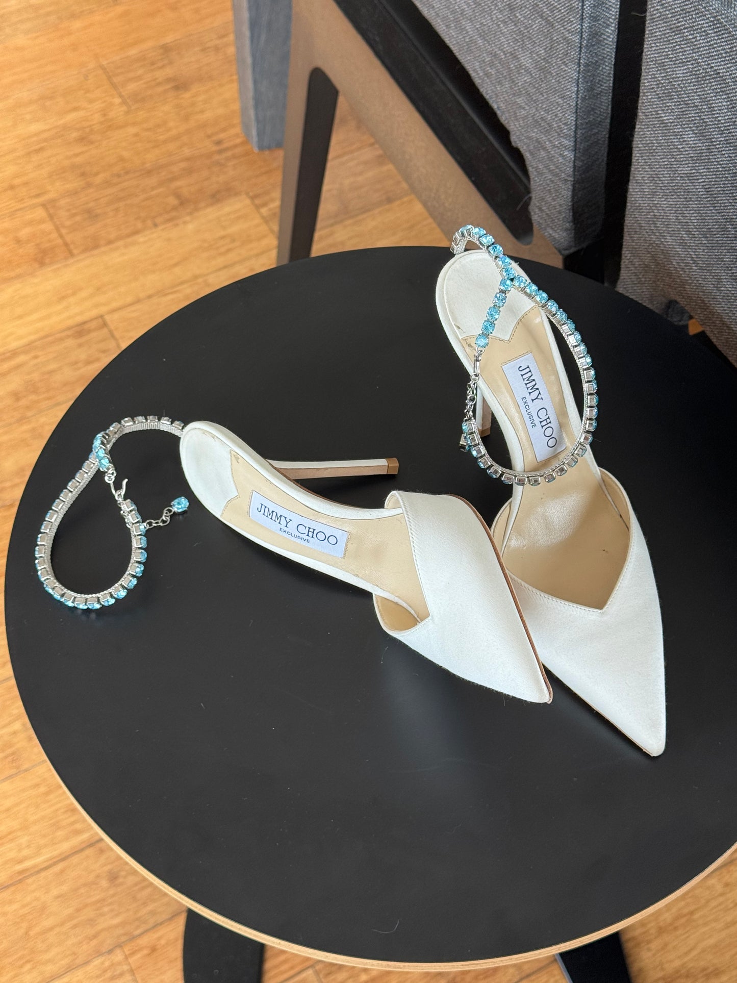Jimmy Choo Swarovski Crystal Pumps 39