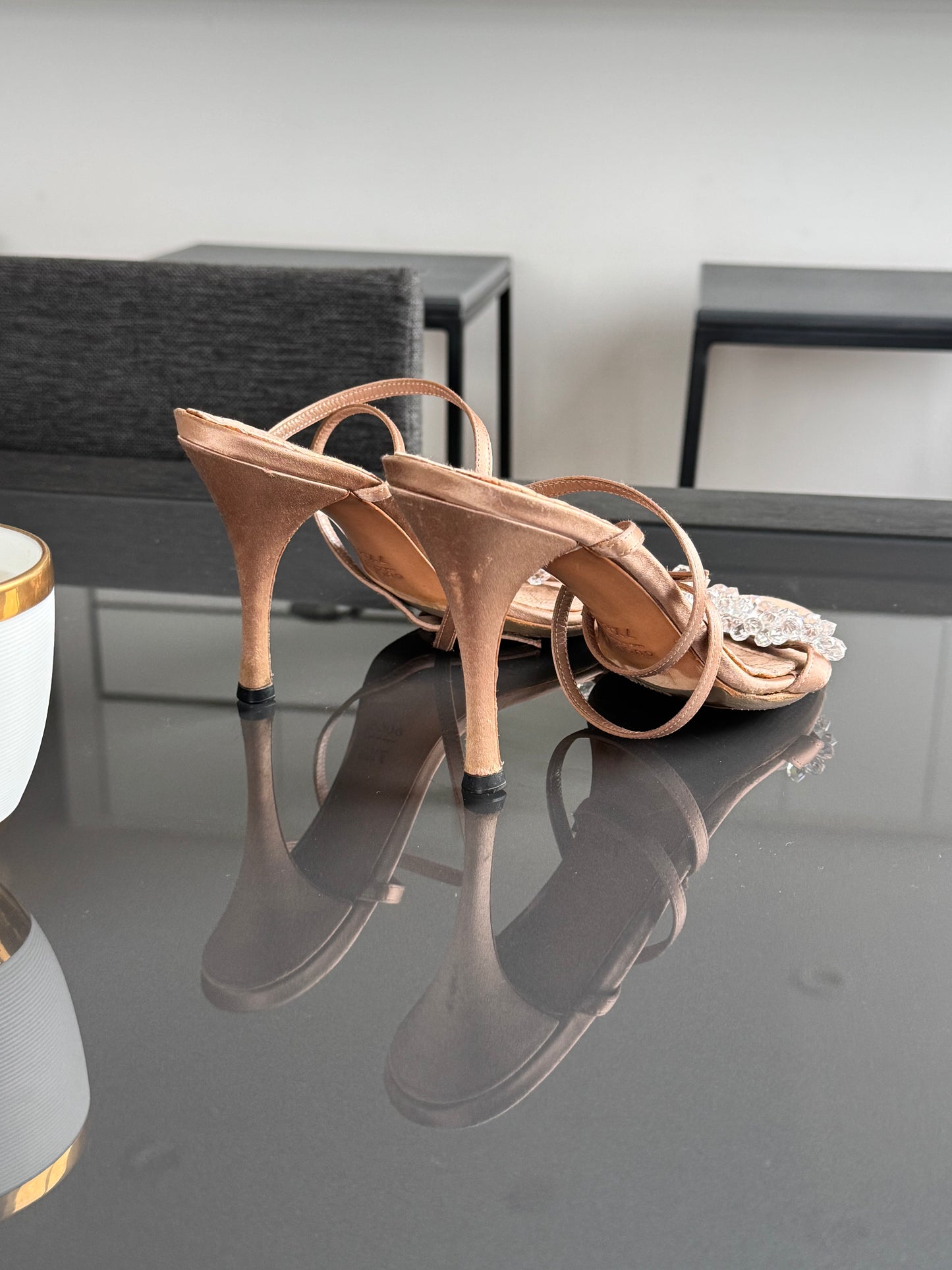 Gucci by Tom Ford Era Swarovski Crystal Heels 7.5