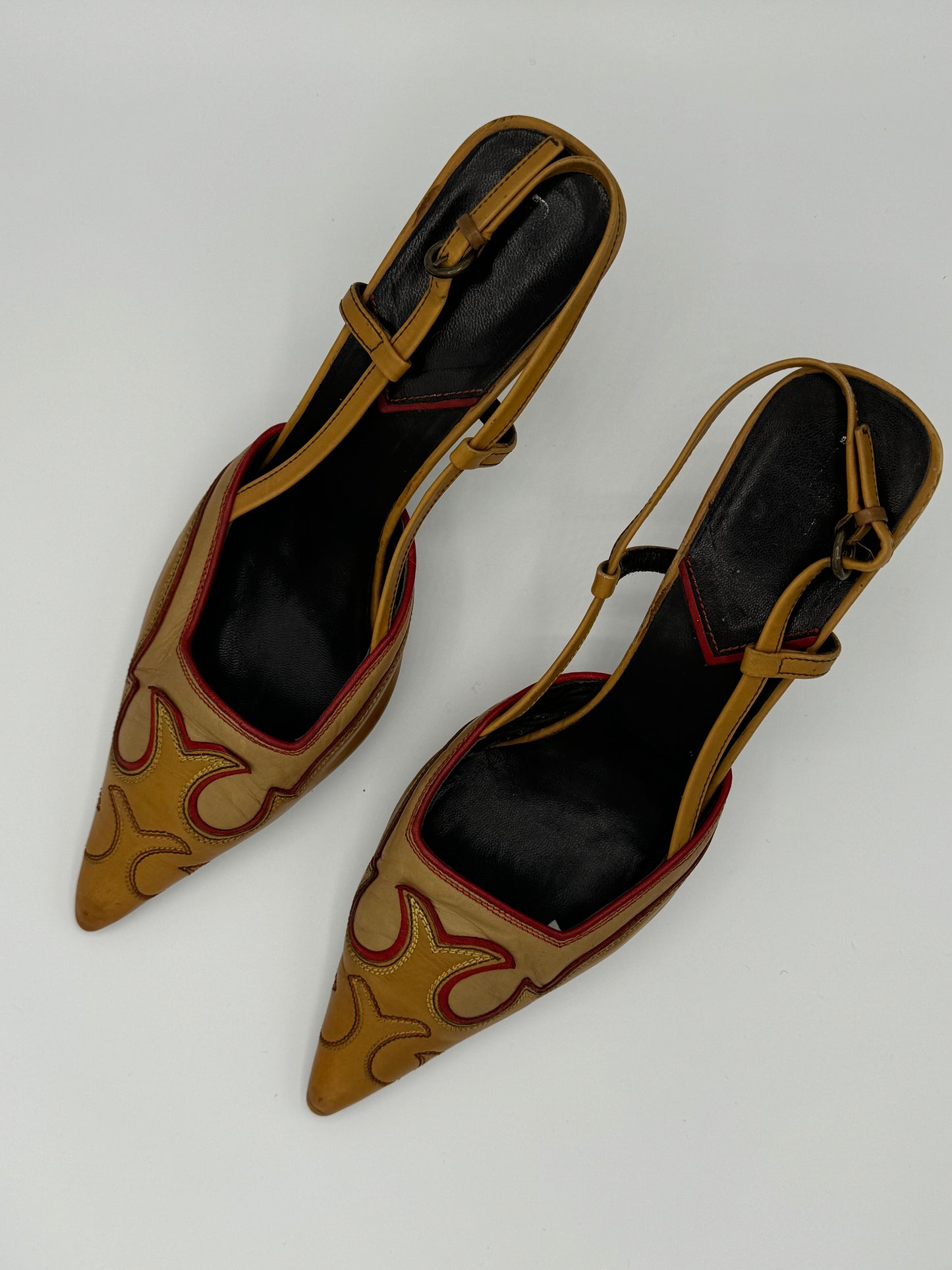 Miu Miu Western Slingbacks 38.5