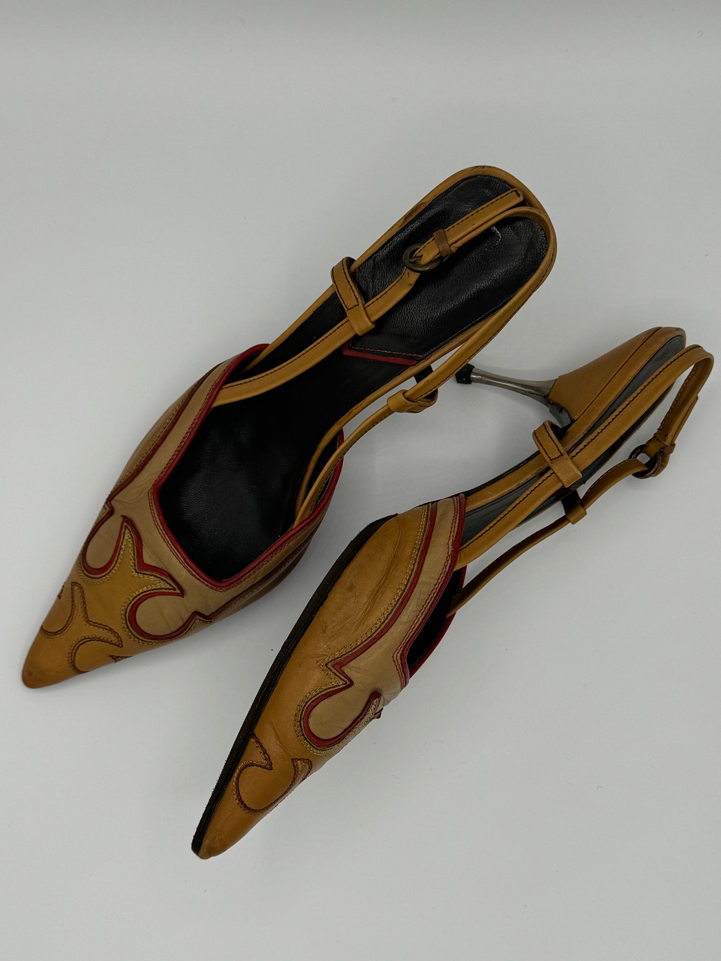 Miu Miu Western Slingbacks 38.5