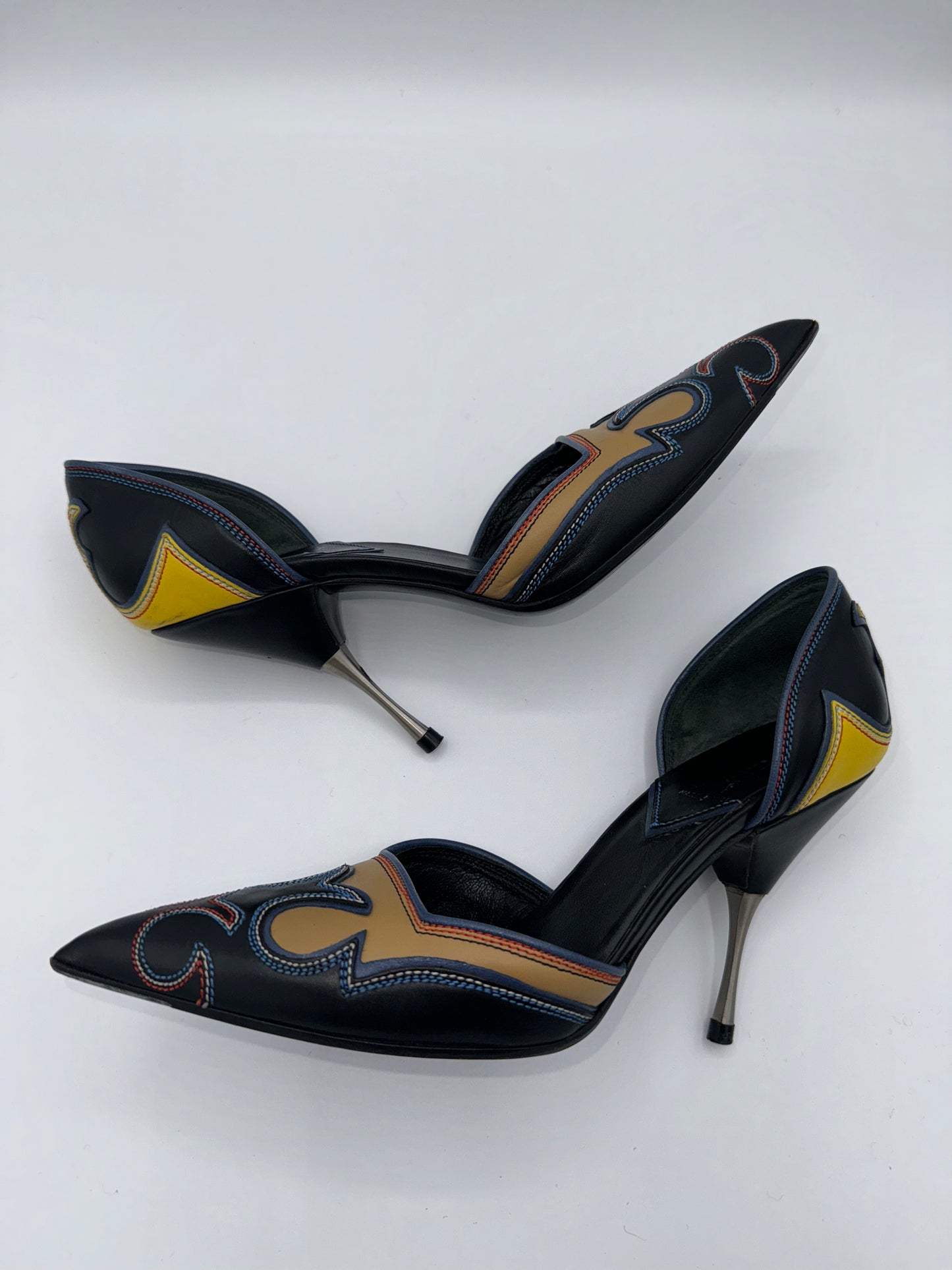 Miu Miu Western Mules 35 (runs like 37/37.5)