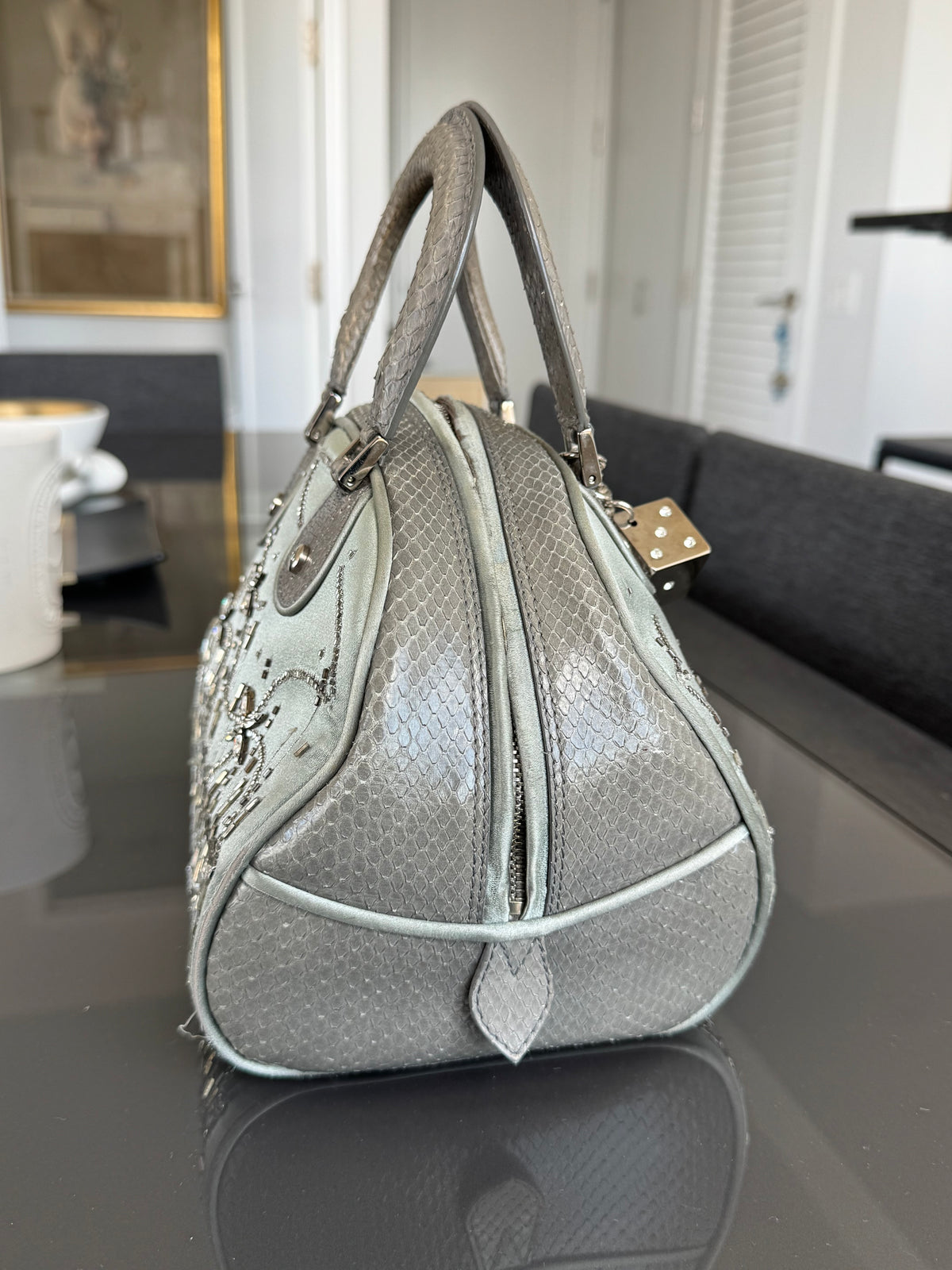 Christian Dior 2004 Gambler Bowler Bag