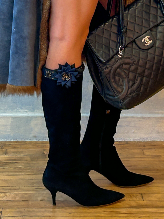 Vintage Moschino Cheap & Chic Suede Knee-High Boots 37