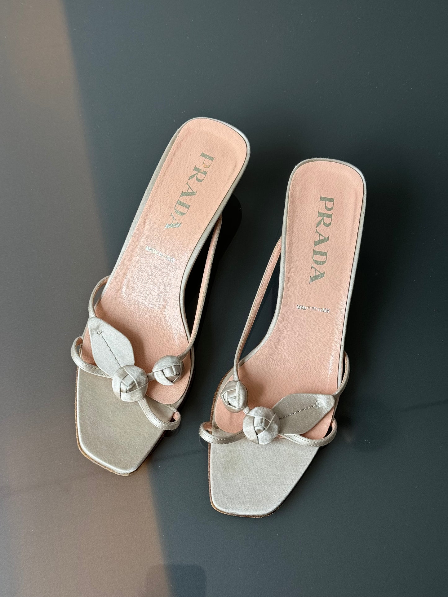 Prada Rosebud Sandals 38