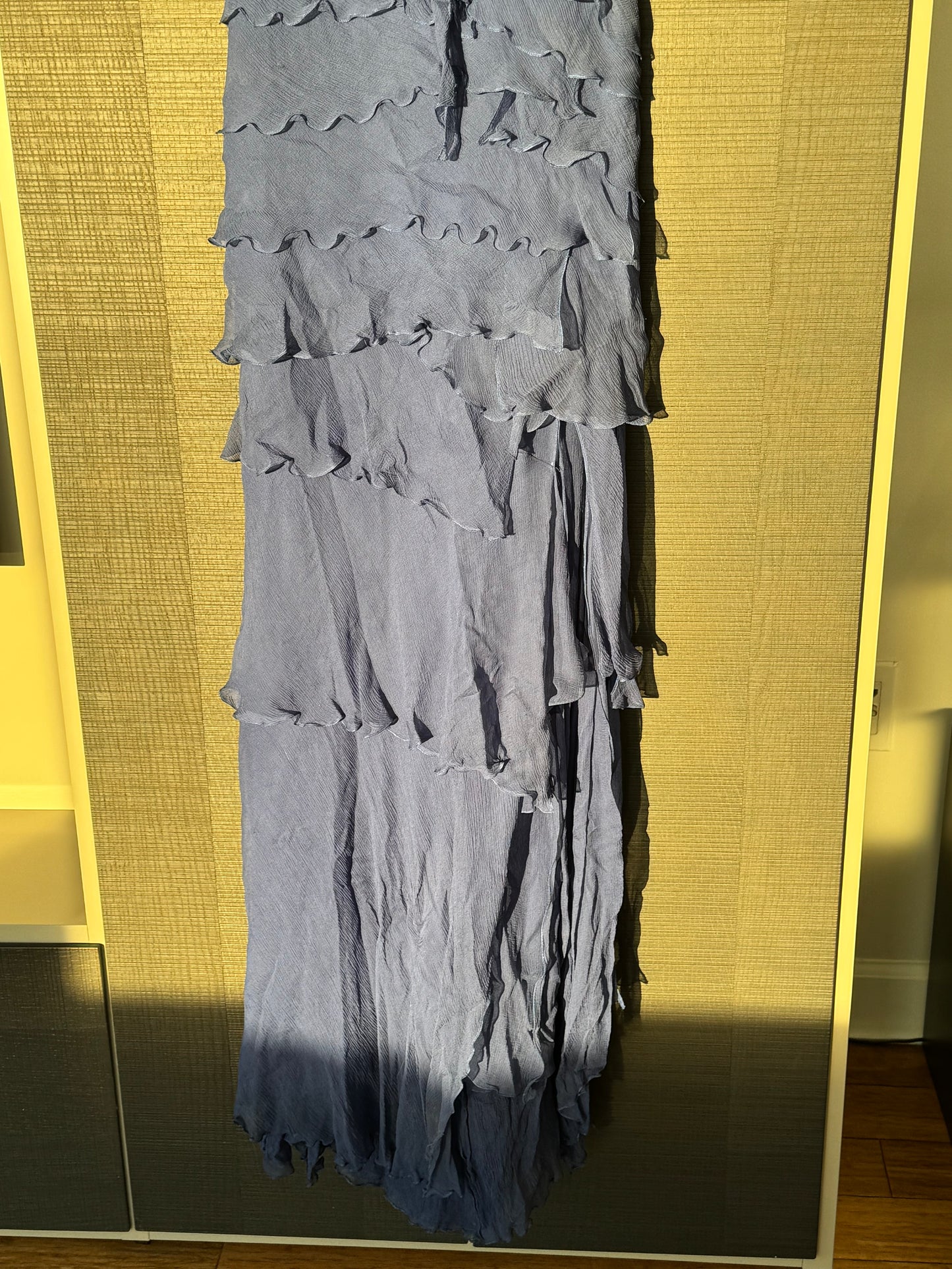 Moschino Silk Ruffle Gown