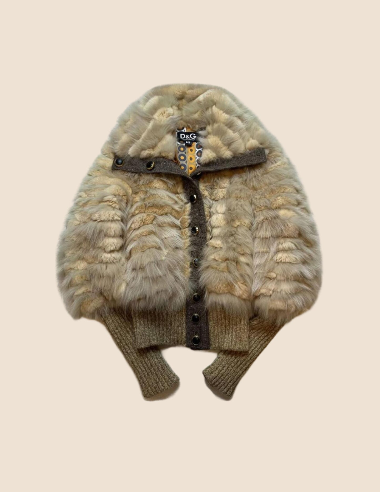 D&G Layered Fox Fur Jacket