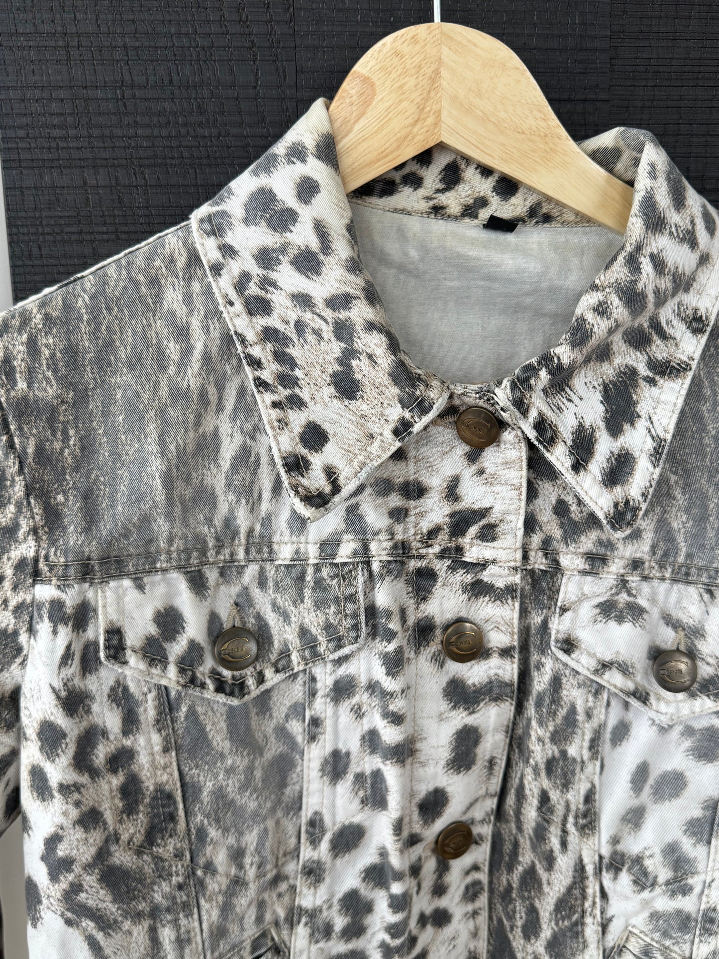 Just Cavalli Lace-Up Leopard Jacket