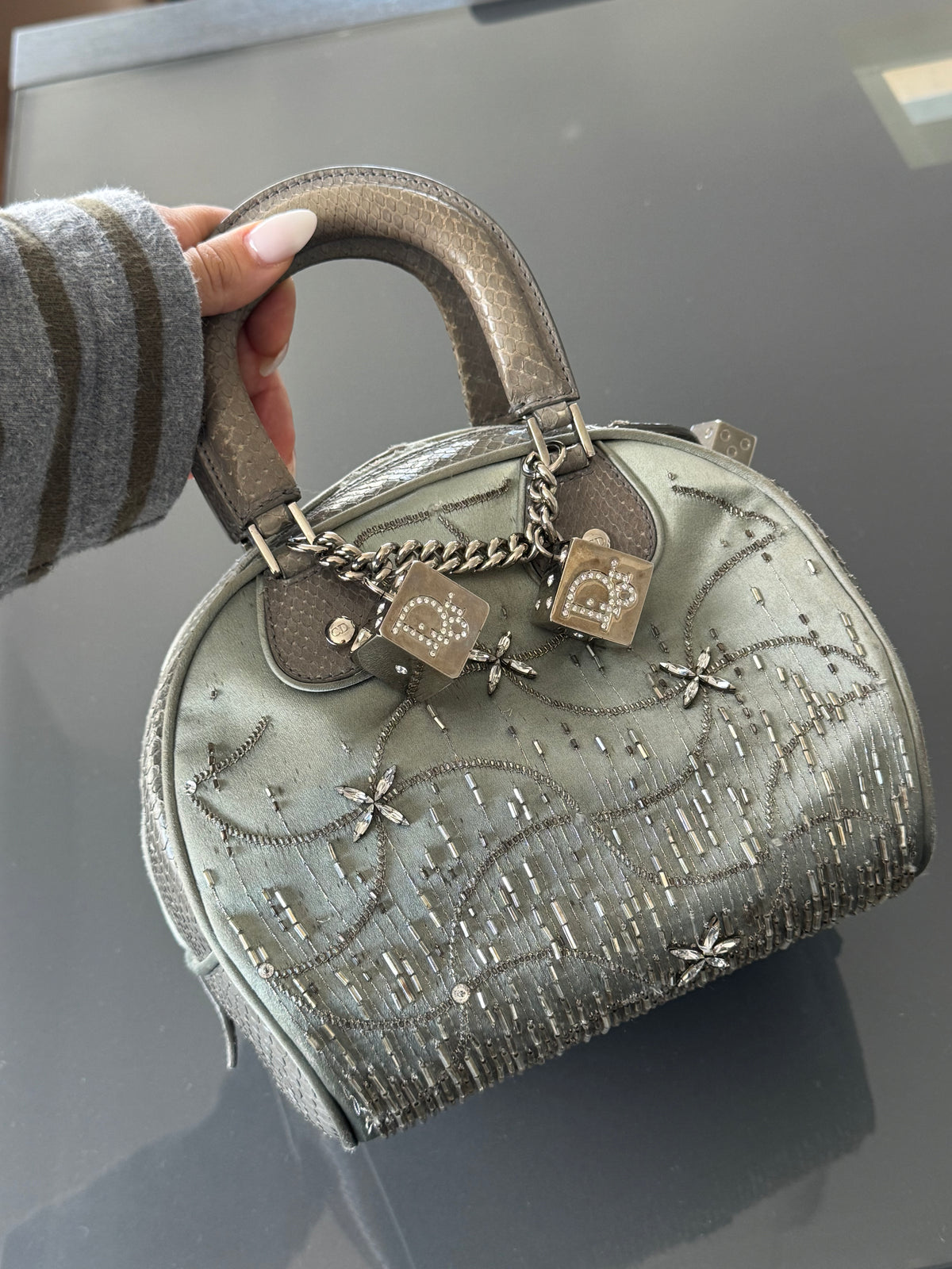 Christian Dior 2004 Gambler Bowler Bag