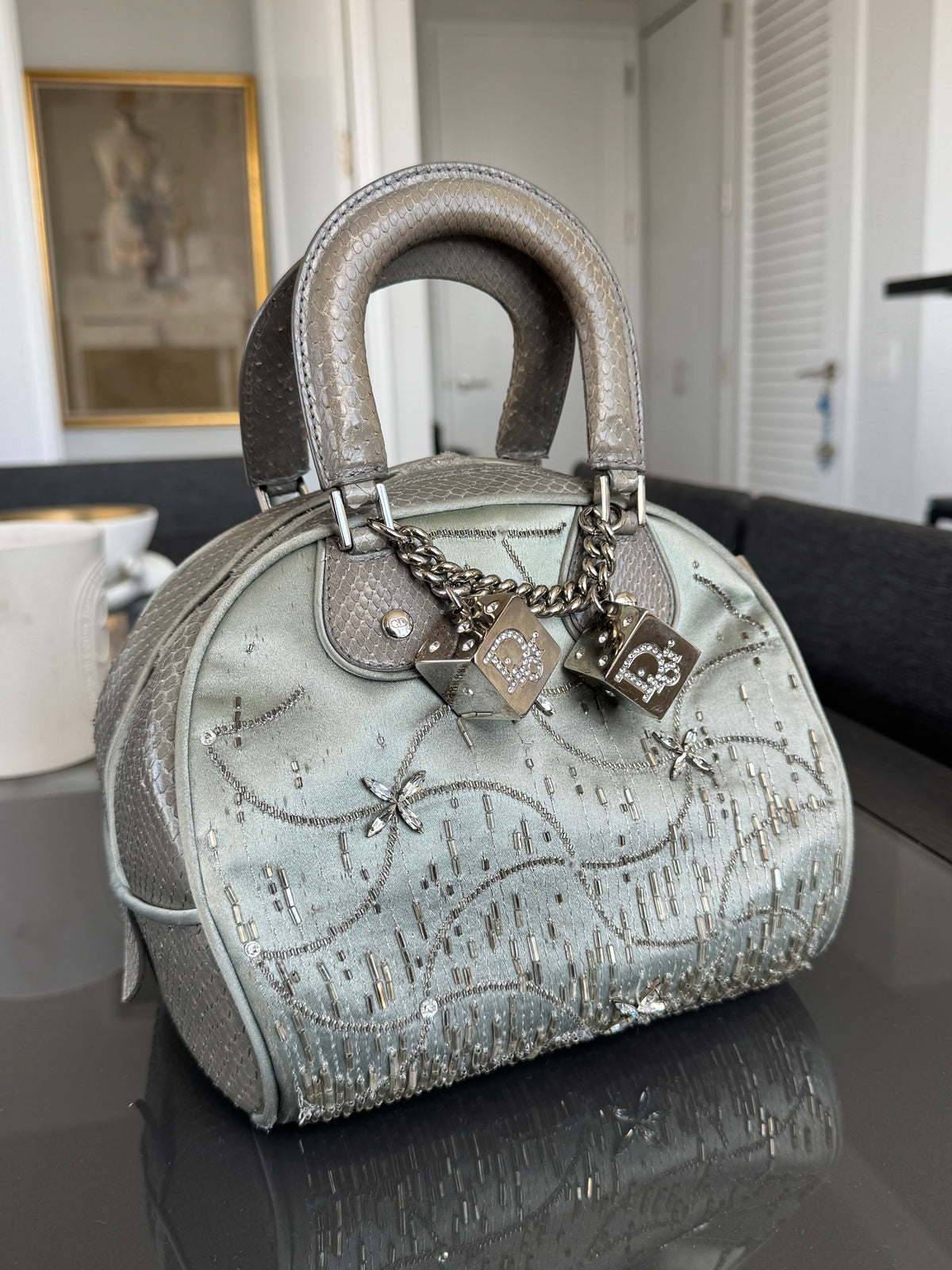 Christian Dior 2004 Gambler Bowler Bag