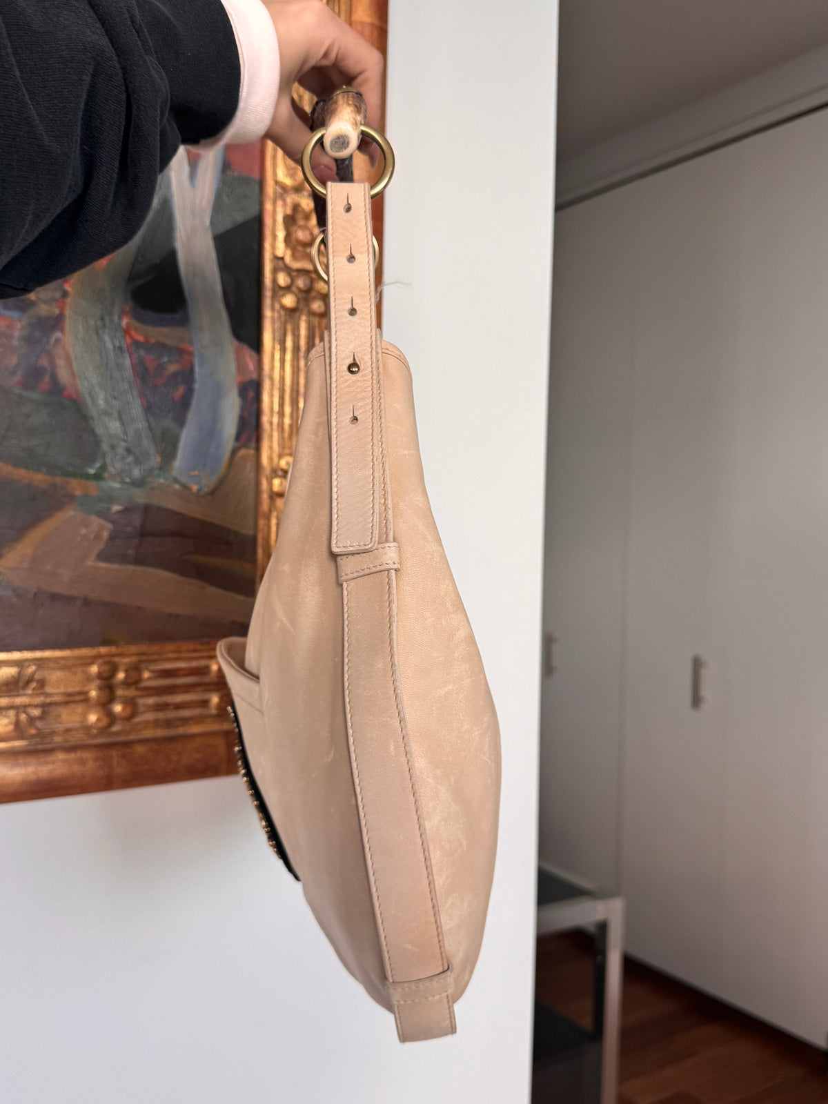 Yves Saint Laurent Rive Gauche by Tom Ford Mombasa Bag with Crown Plaque