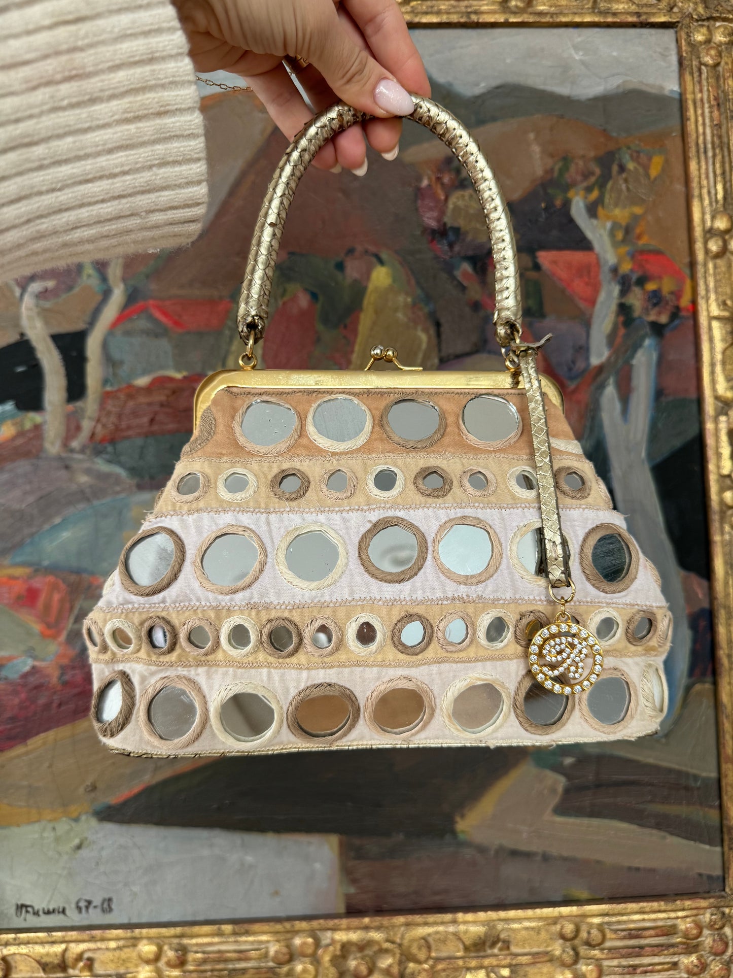 Blumarine Vintage Limited Edition Mirrored Bag