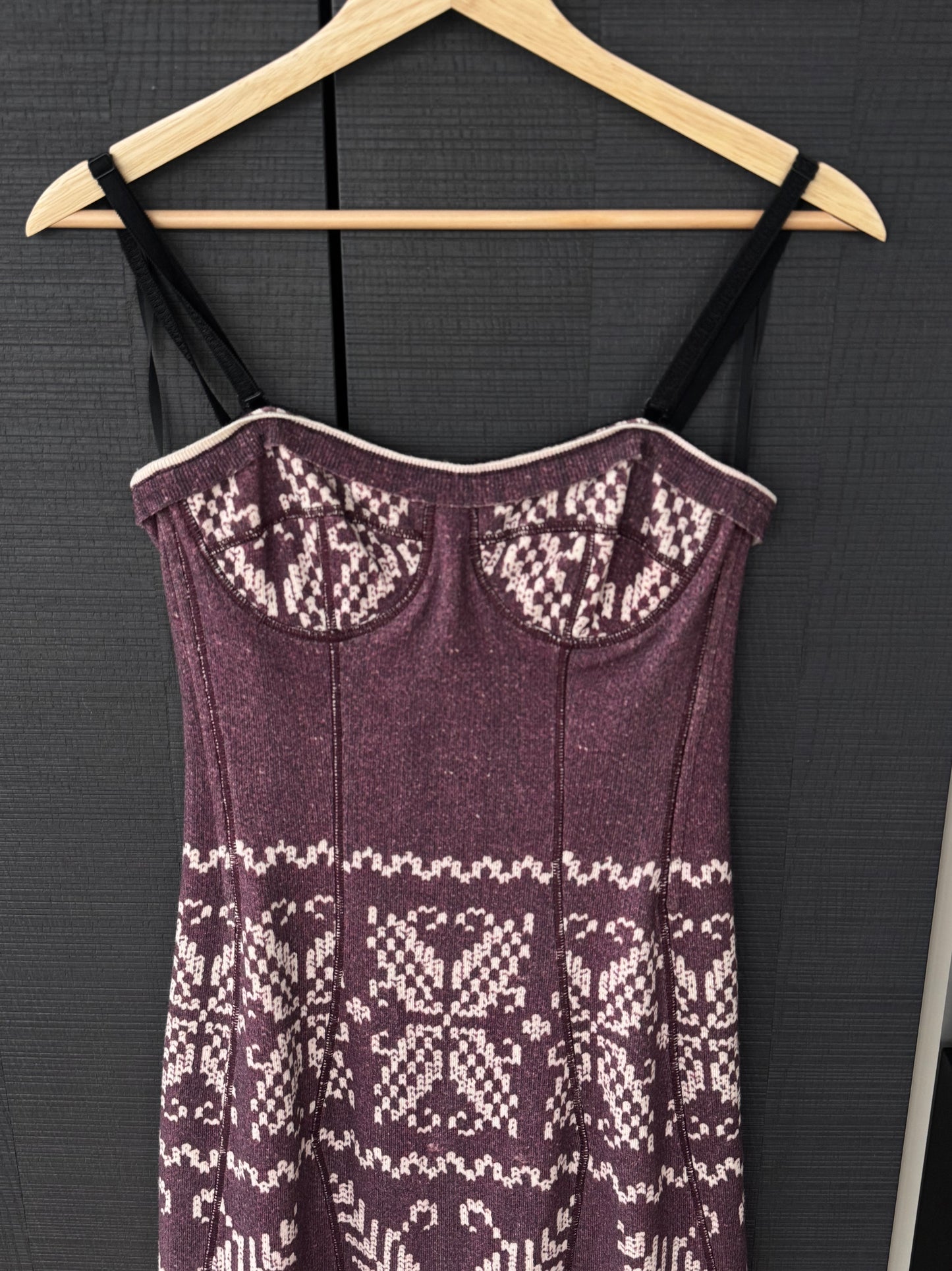 Vintage Dolce & Gabbana Knit Bustier Dress