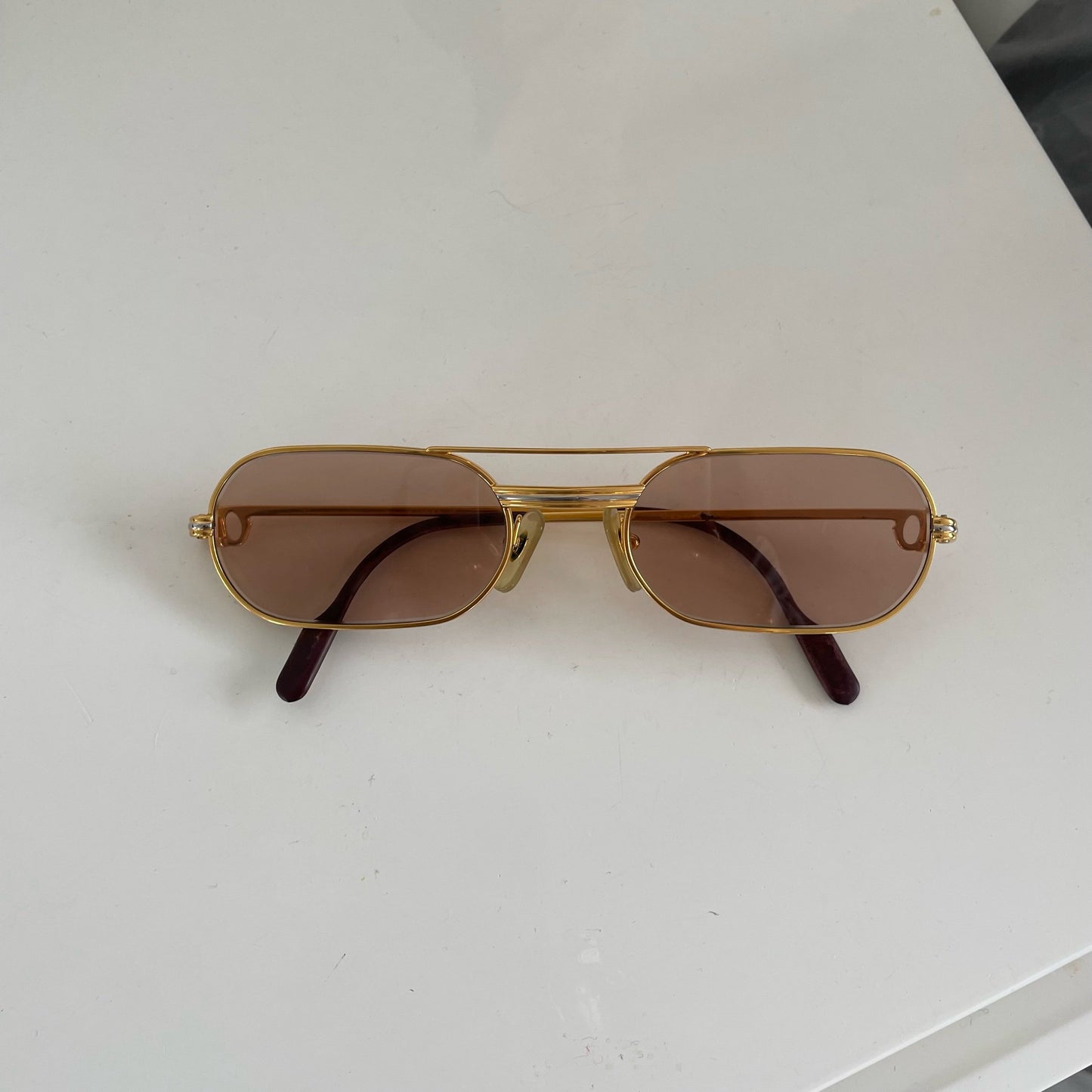 Cartier Vintage Louis Vendome dual toned sunglasses