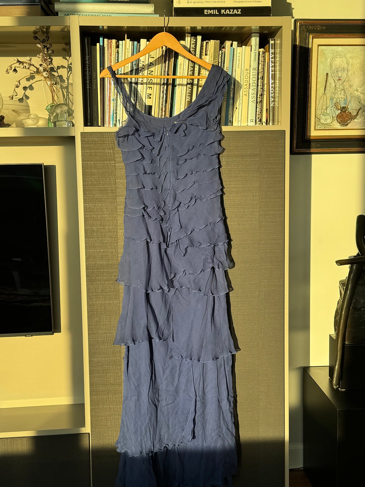 Moschino Silk Ruffle Gown