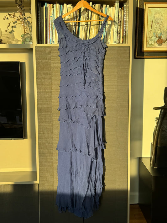 Moschino Silk Ruffle Gown