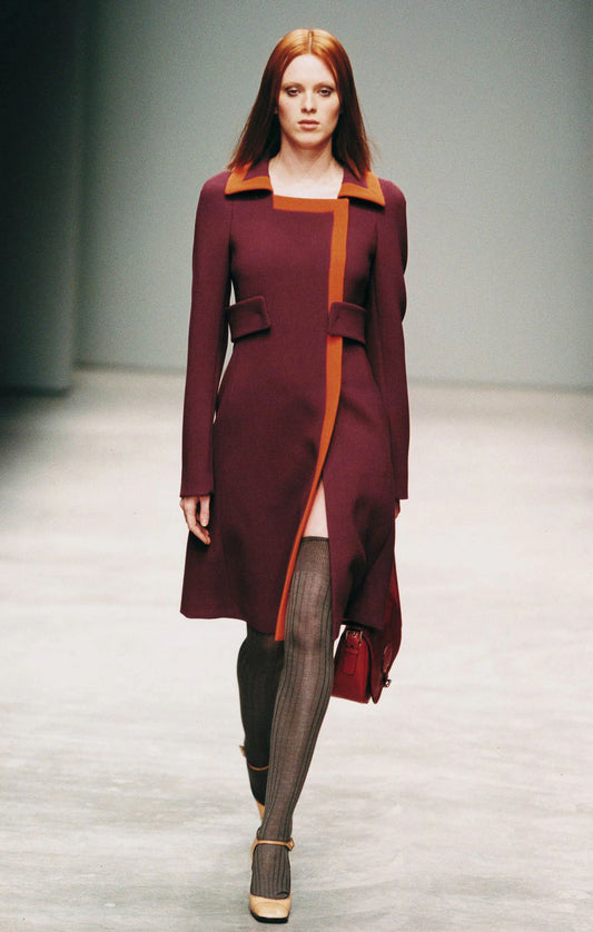 Prada Fall/Winter 2001 Runway Color-Block Coat
