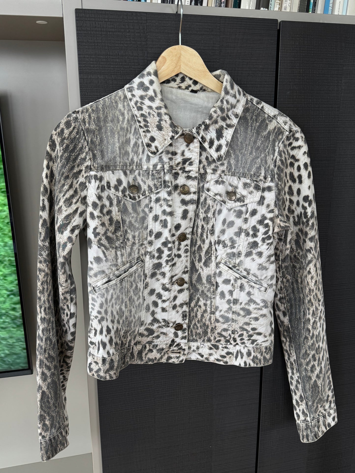Just Cavalli Lace-Up Leopard Jacket