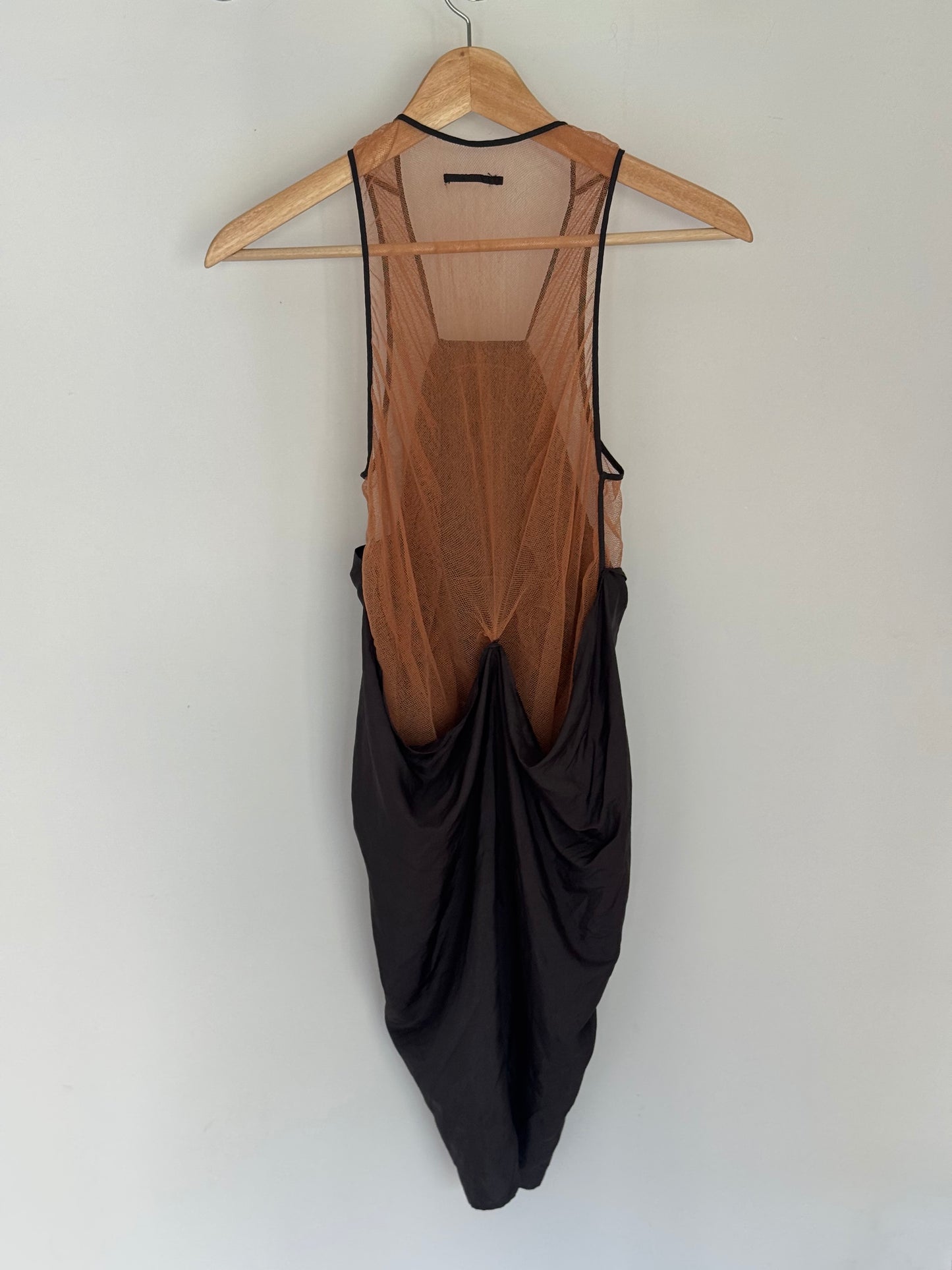 Jean Paul Gaultier SS2004 “Liquide” Mesh Draped Runway Top