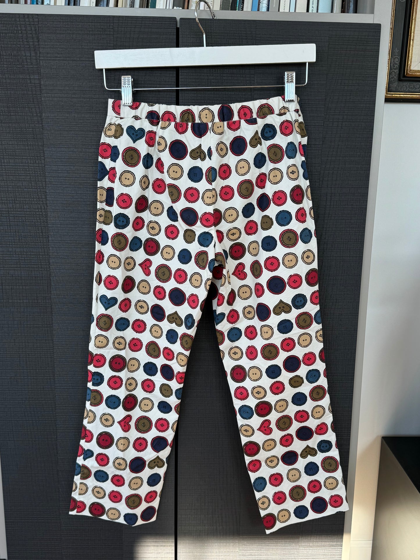 Moschino Button Printed Capris