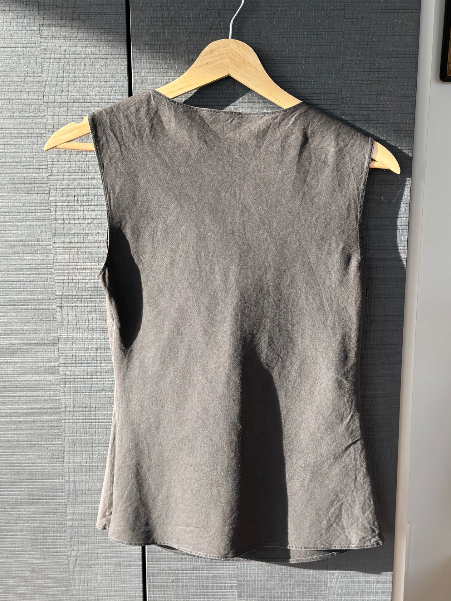 Miu Miu 90s Draped Cotton Tank