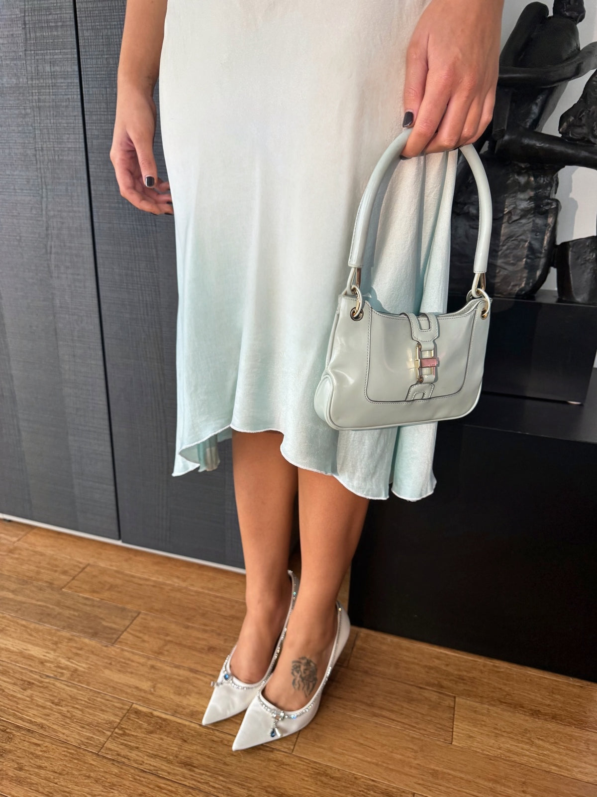 Fernando Sanchez Vintage Silk Ombré Slip Dress