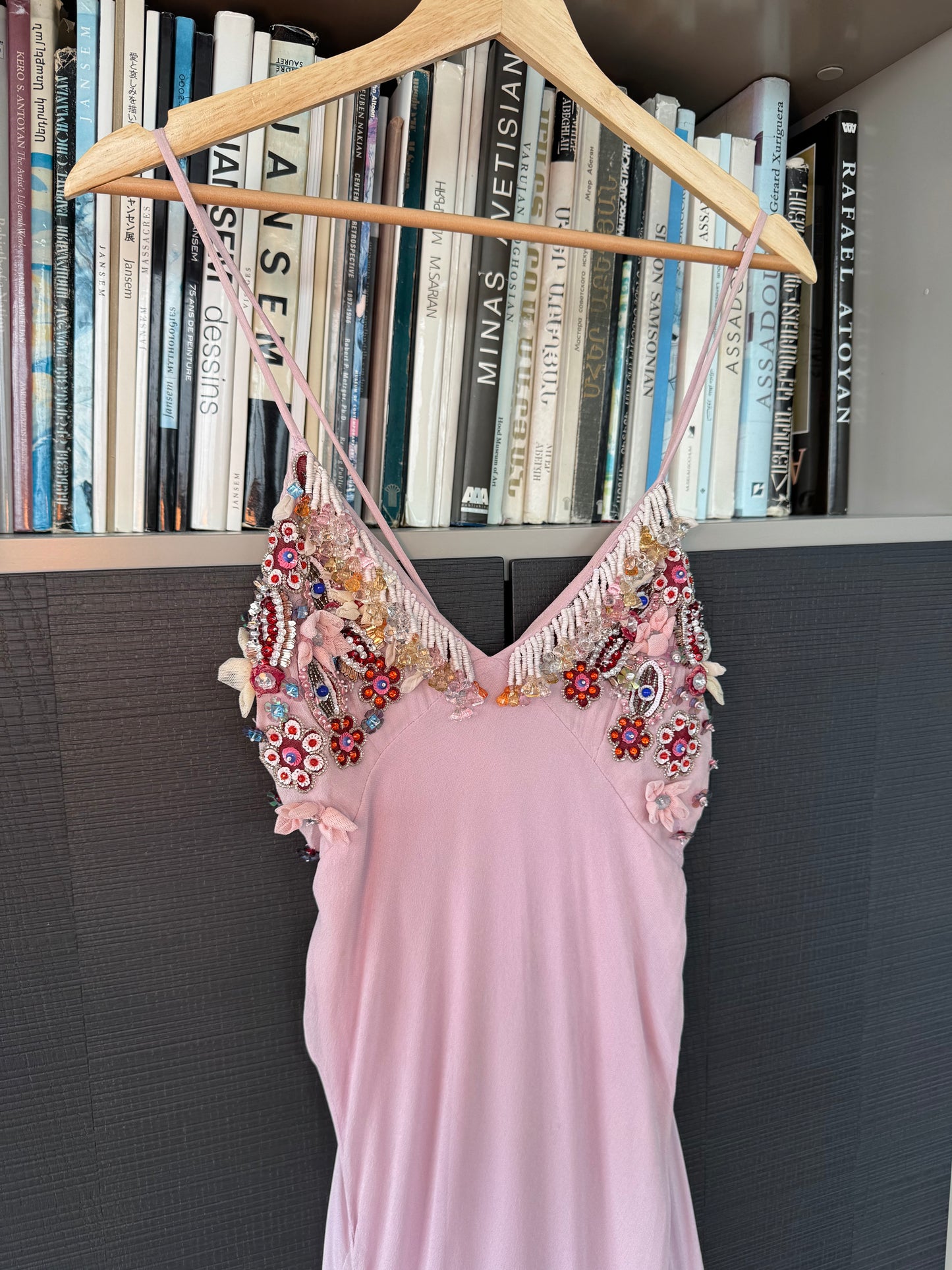 Paola Frani Embellished Silk Dress