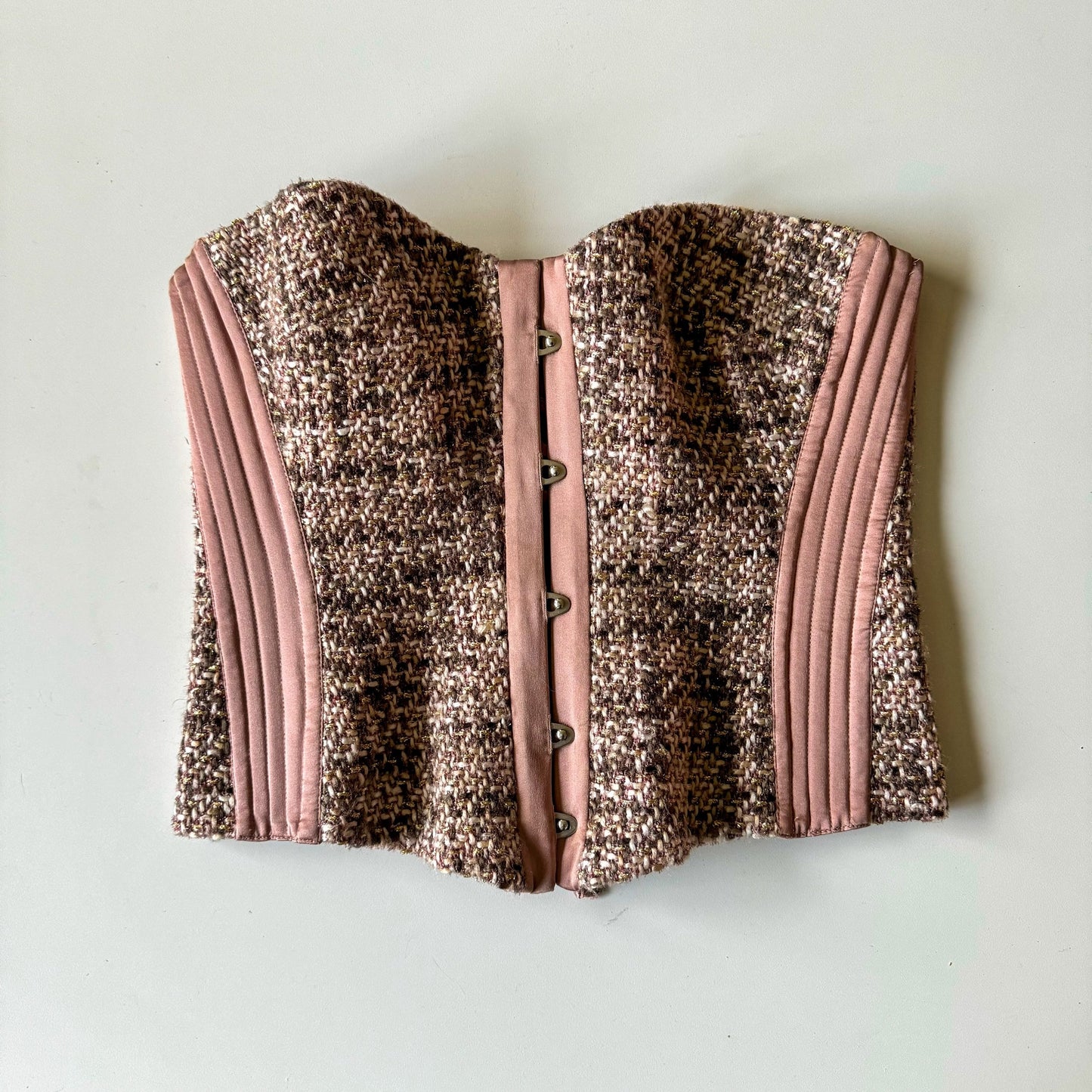 Roberto Cavalli F/W 2005 Pink Tweed Corset