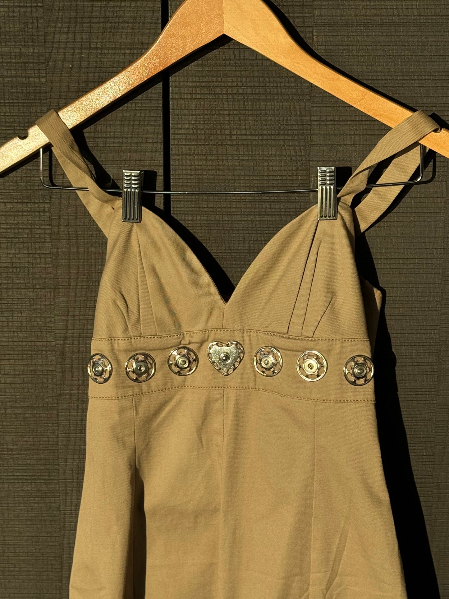 Moschino Jeans Mini Dress w/ Metal Details