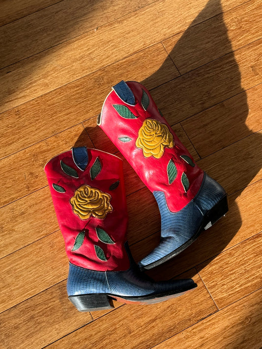 Nine West Cowboy Boots 5.5