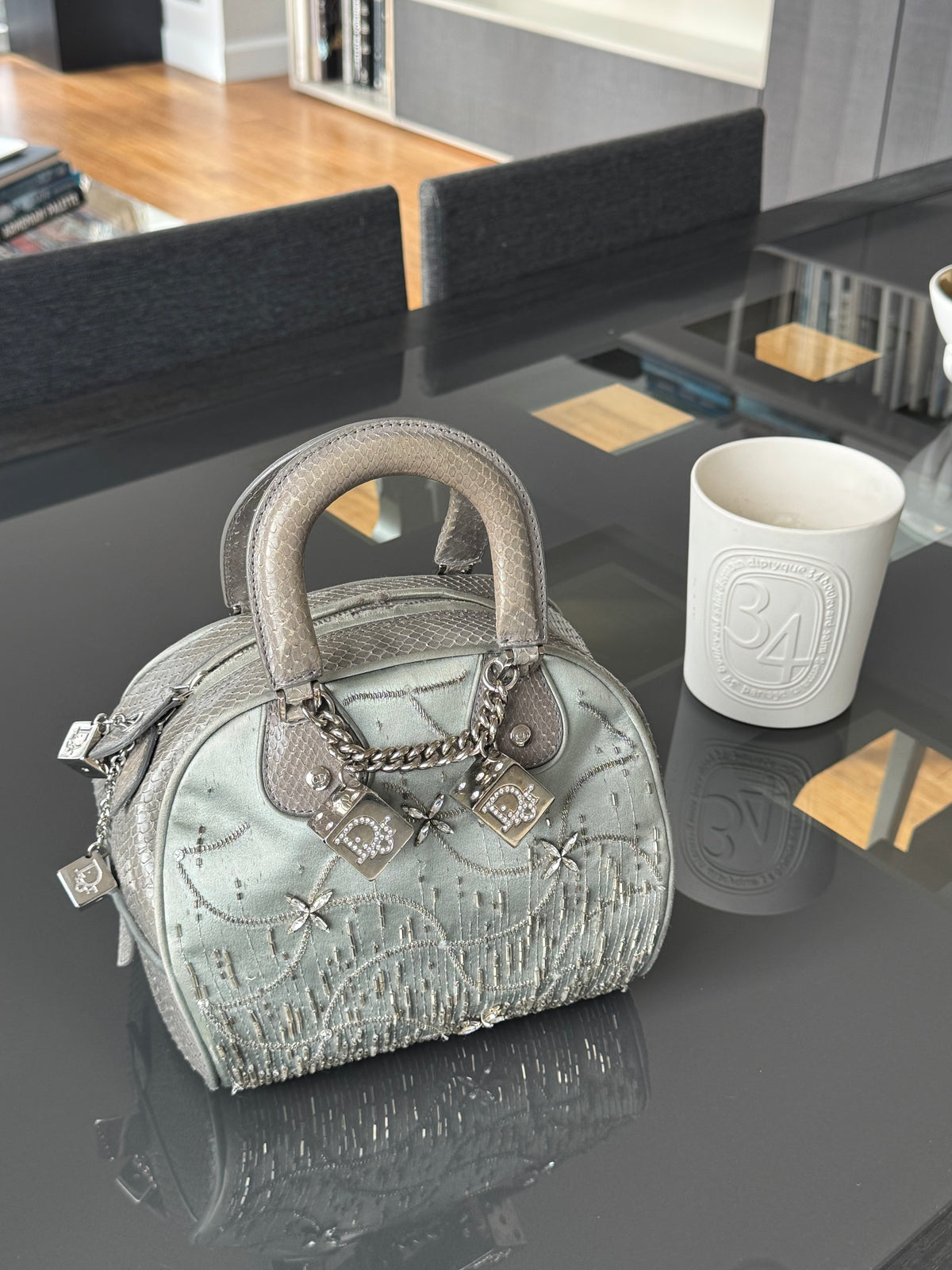 Christian Dior 2004 Gambler Bowler Bag