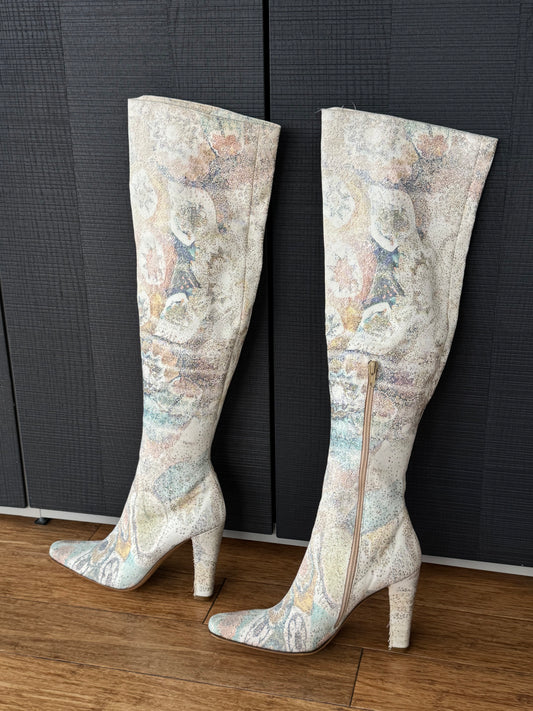 Vintage Roberto Cavalli Psychedelic Boots 37