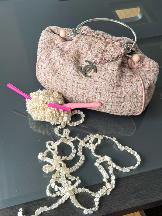 Chanel 2005 Tweed Knitting Bag