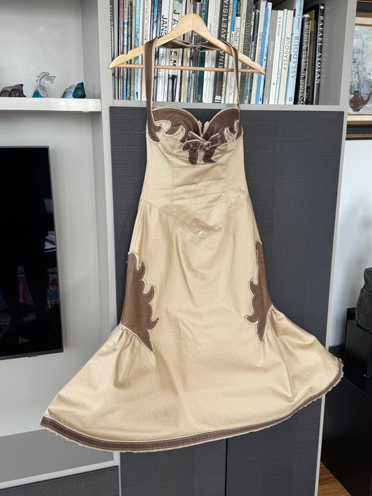 Dsquared² Spring/Summer 2006 Western Halter Dress
