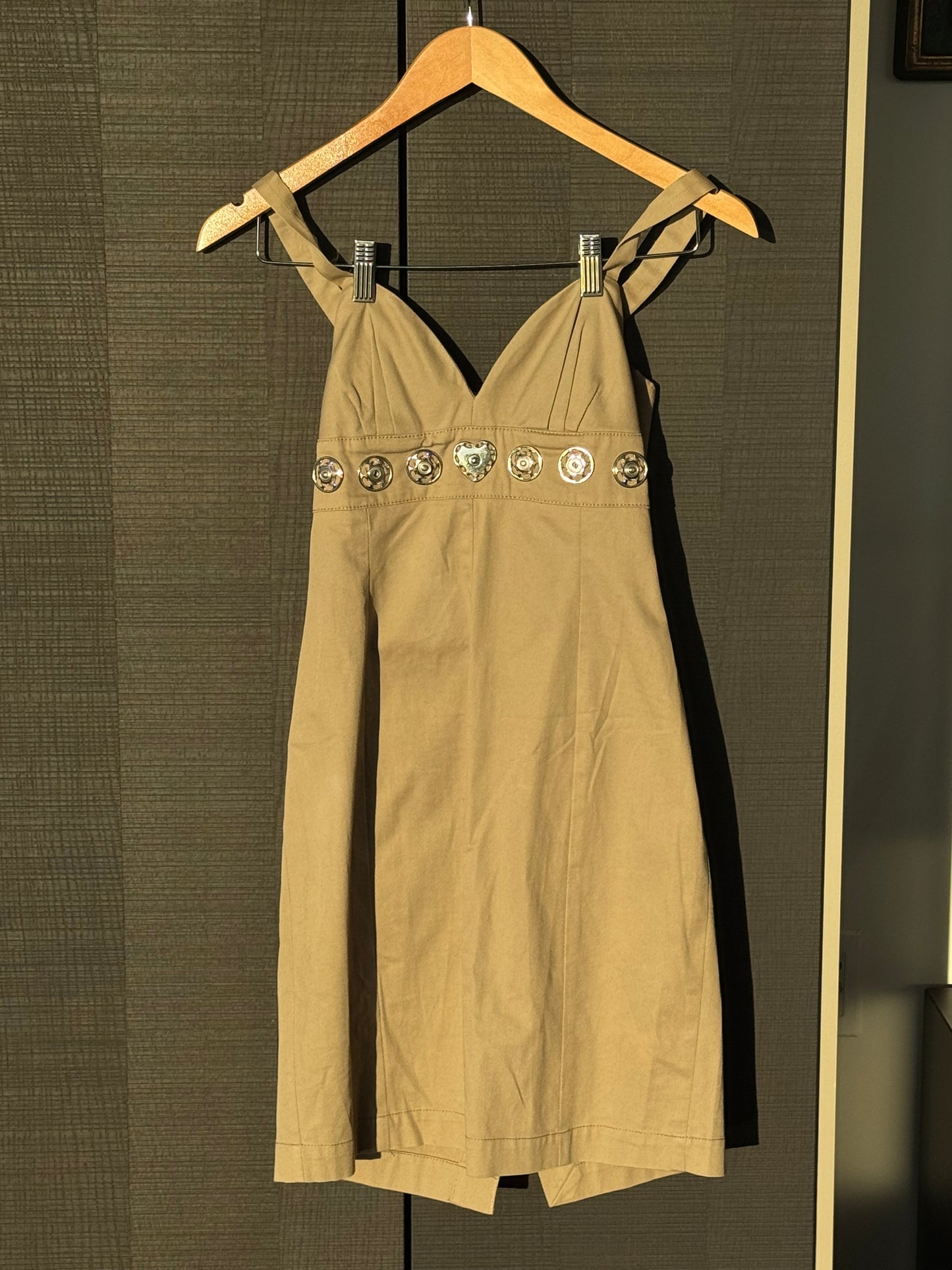 Moschino Jeans Mini Dress w/ Metal Details