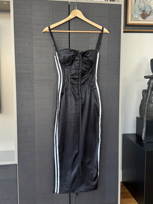Vintage D&G "Radio" Lace-Up Corset Dress