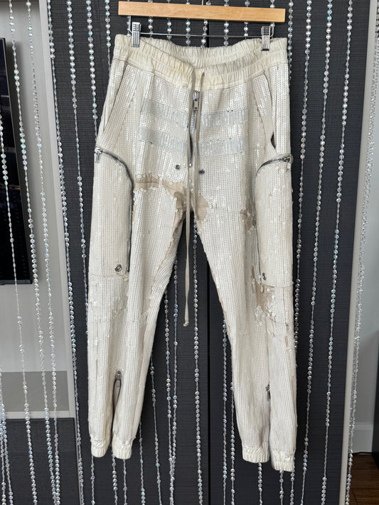 Rick Owens SS2020 Tecuatl Sequin Cargo Pants