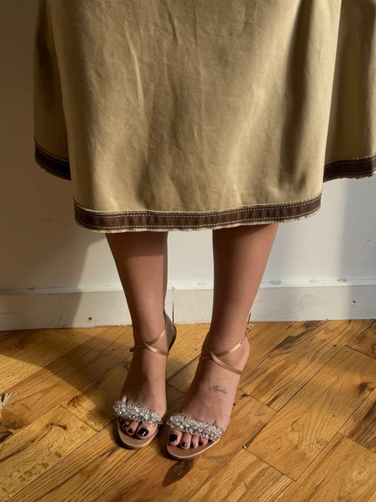 Gucci by Tom Ford Era Swarovski Crystal Heels 7.5