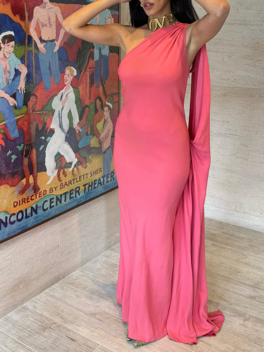 Christian Dior One-Shoulder Sample Gown