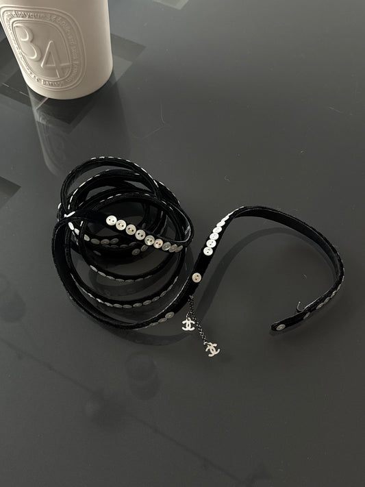 Chanel Spring/Summer 2003 Runway Button Waist Belt w/ CC Charms