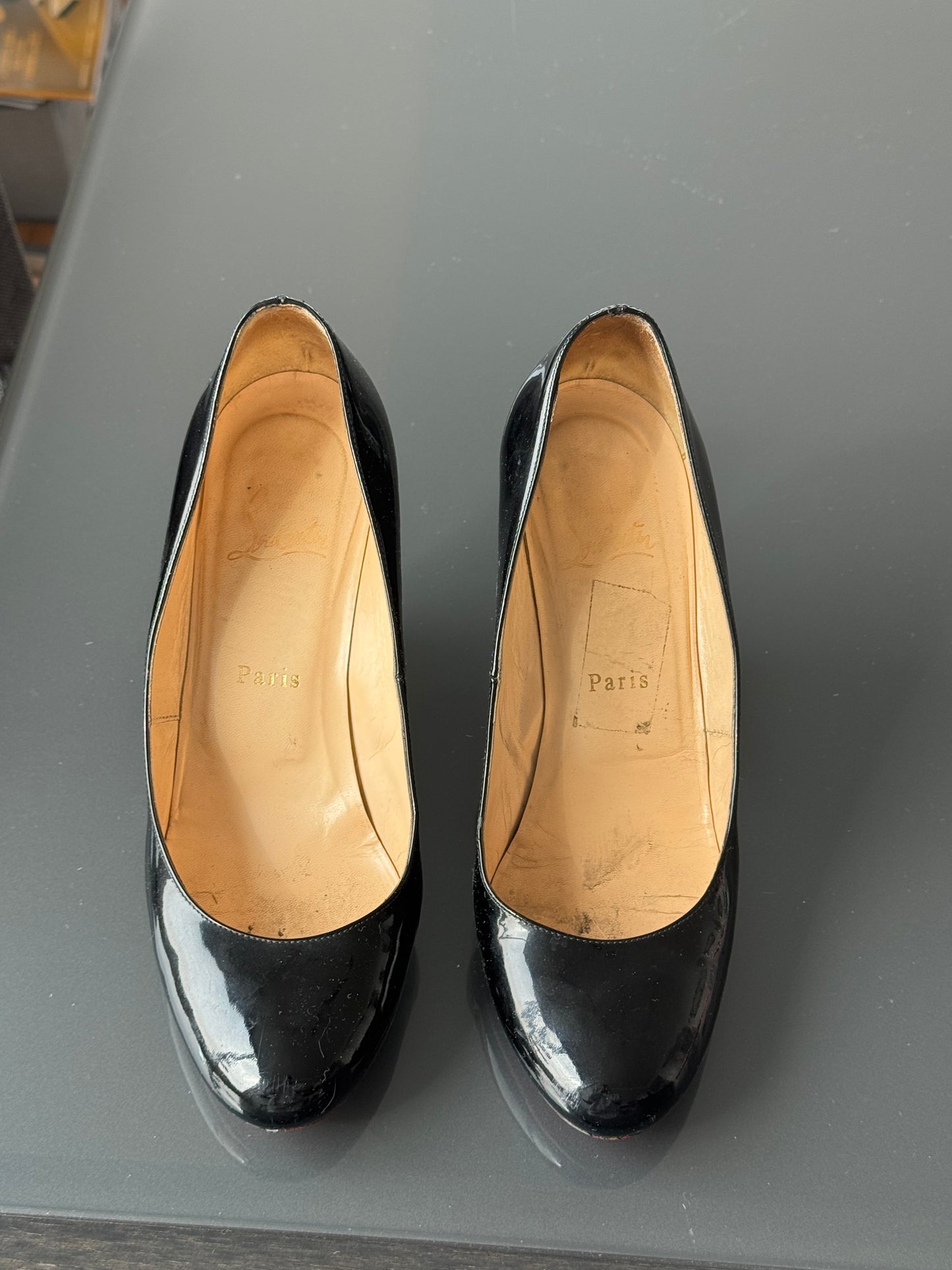 Christian Louboutin Patent Wedge Pumps 39.5