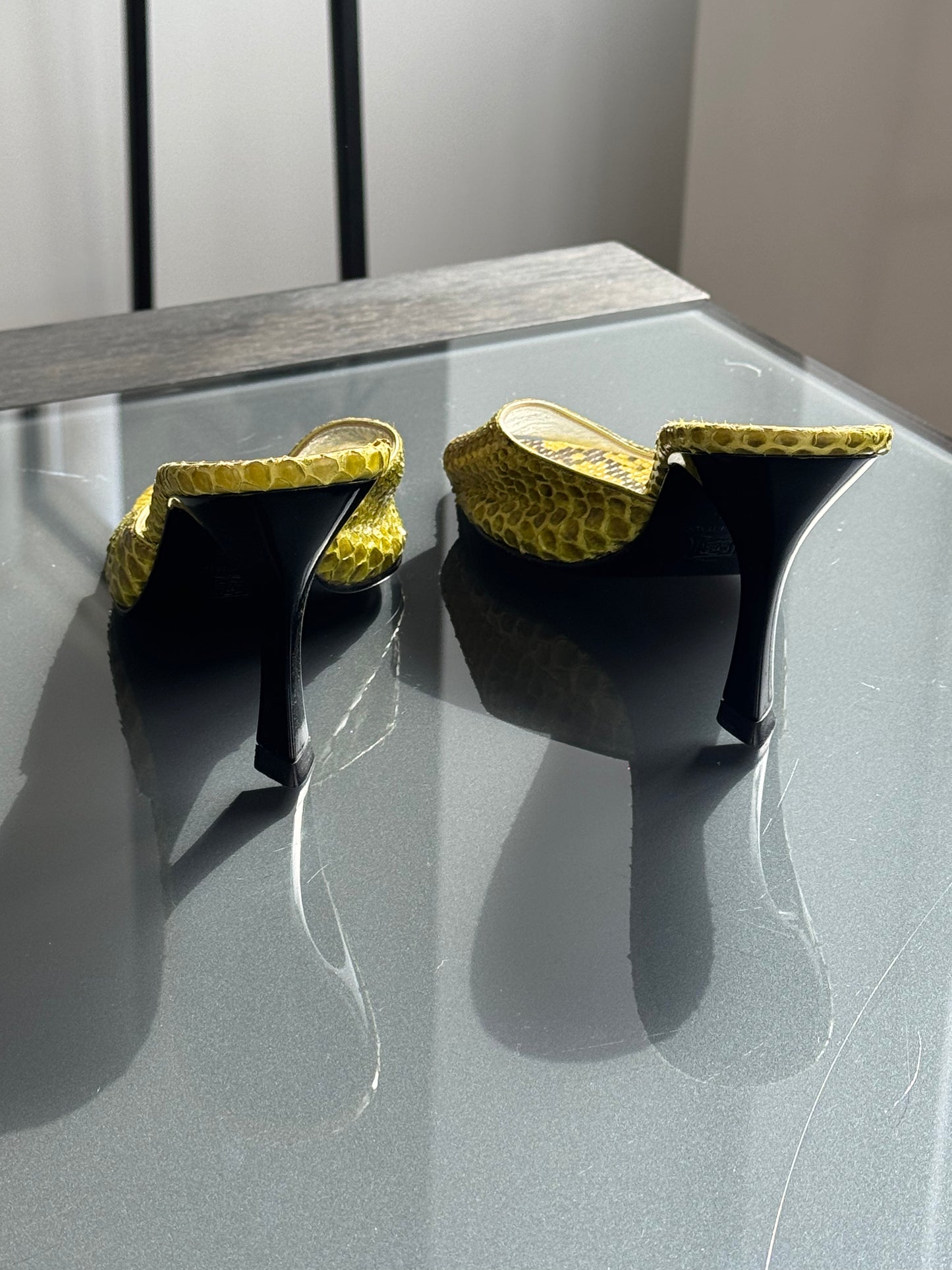 Dolce & Gabbana Python Sandal Heels 37.5