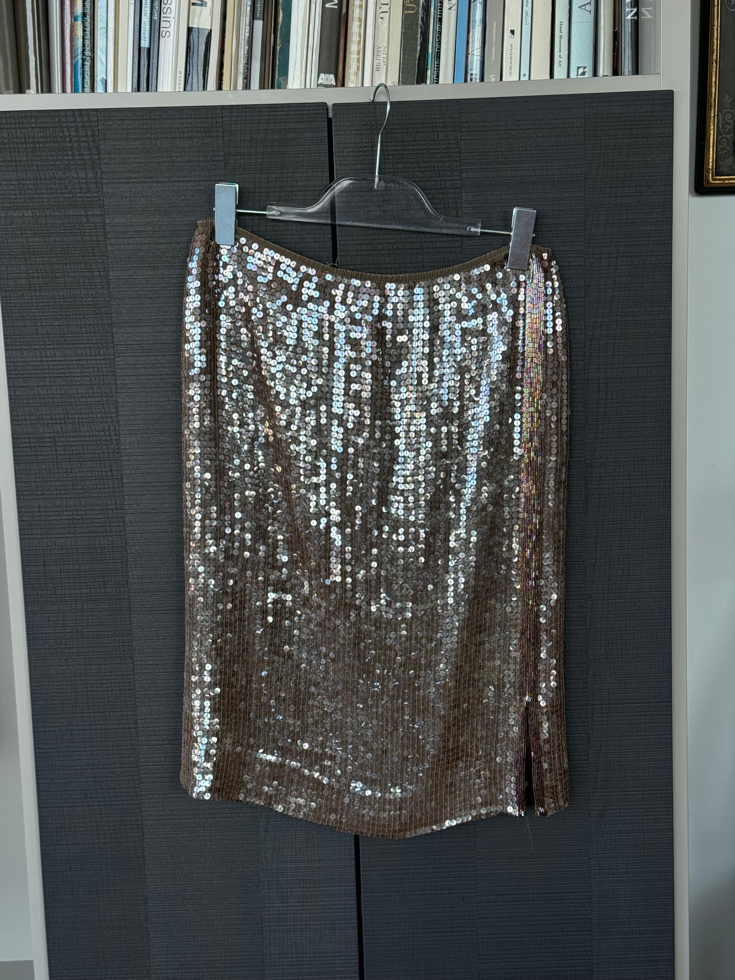 Unbranded Sequin/Silk Skirt